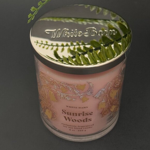 BBW Sunrise Woods White Barn Bath & Body Works Single Wick Candle - Picture 4 of 10